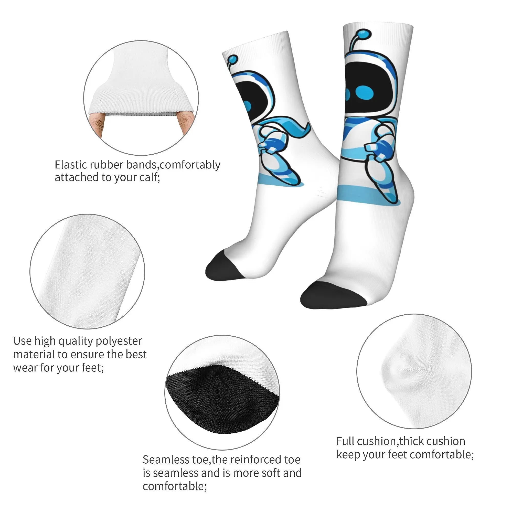 ASTRO-BOT funny game  Socks Merch For Men Women  Cozy Socks Cute Birthday Present