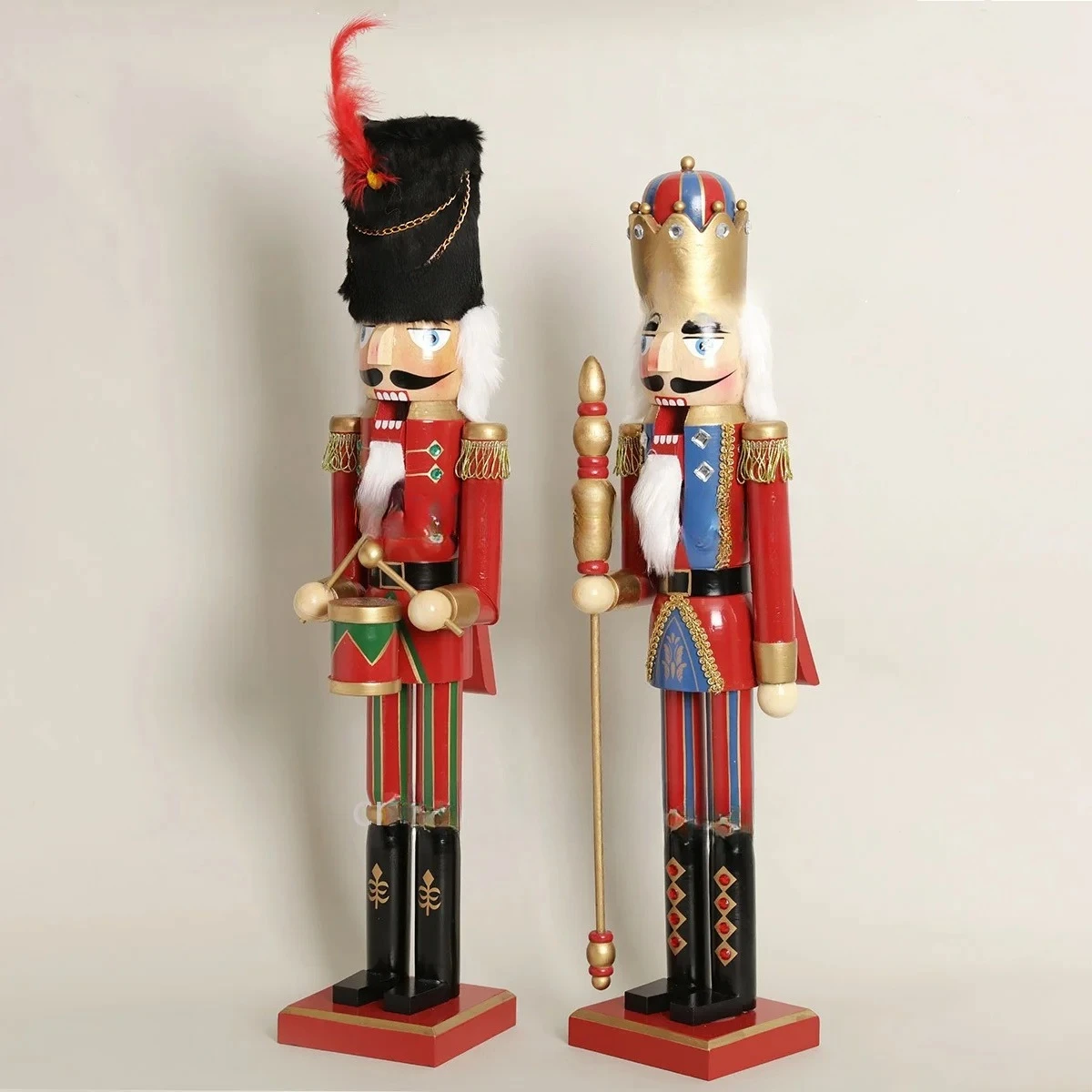 

60cm high Christmas Christmas wooden nutcracker ornament Christmas decoration