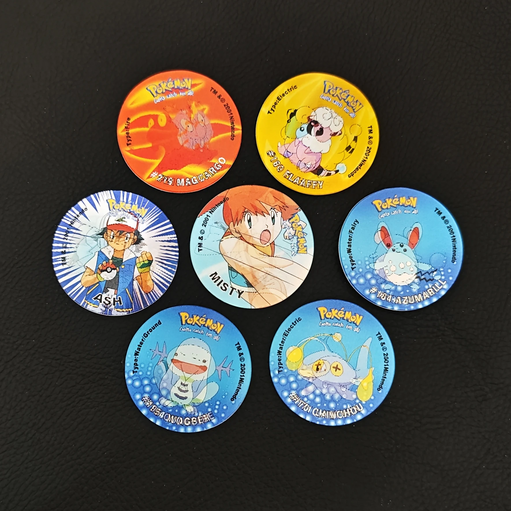 ポケモンコレクションタゾス92個入り-ホログラム3dタゾスコレクター-子供時代の思い出-レアピカチュウ-ミルクキャップ-ラウンドチャップス-ポグカード