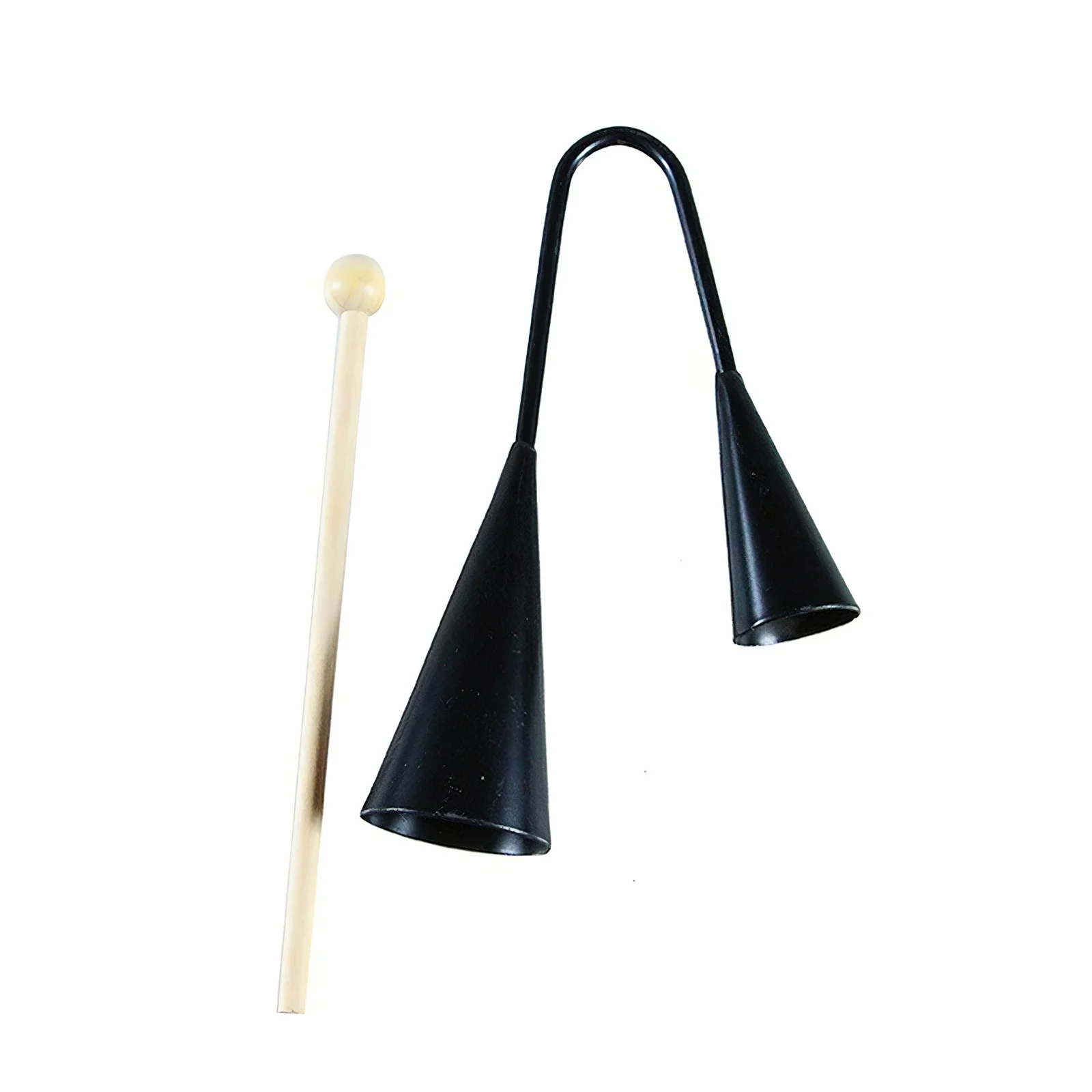 

Agogo Traditional African Yoruba Samba Percussion Instrument Musical High Pitch Tone Portable Two Tone