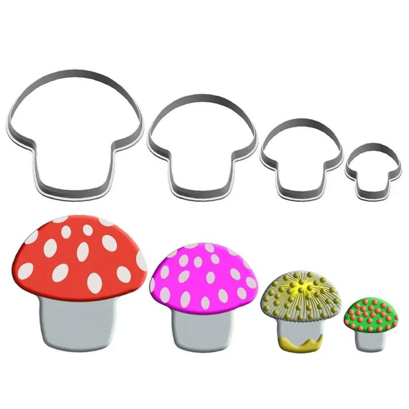 Cartoon Fruits,Long Short Head Mushroom Big Little Apple Lemon,Plastic Mold,Cake Fondant Tools,Cookie Sushi and Fruits Cutters