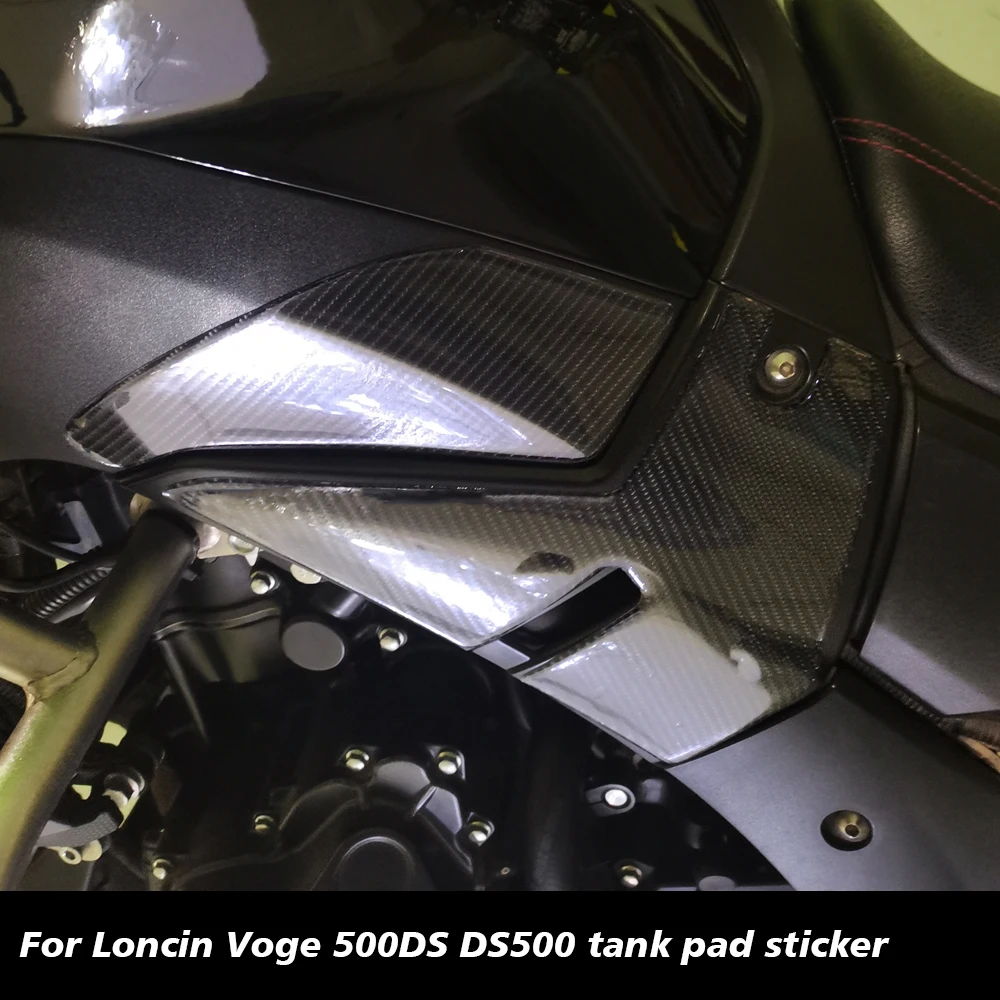 For Loncin Voge 500DS DS500 500 DS Motorcycle Tank Pad Protector Waterproof Sticker Decal Gas Knee Grip Tank Traction Pad Side