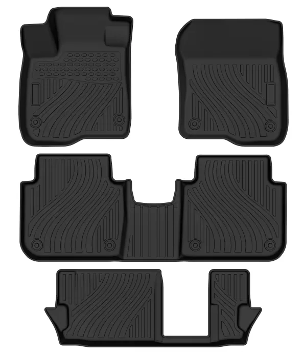 Customized Car Accessories Car Carpet Anti-Slip Rubber Waterproof 5D TPE Car Floor Mats for Honda Civic CRV CR-V HR-V