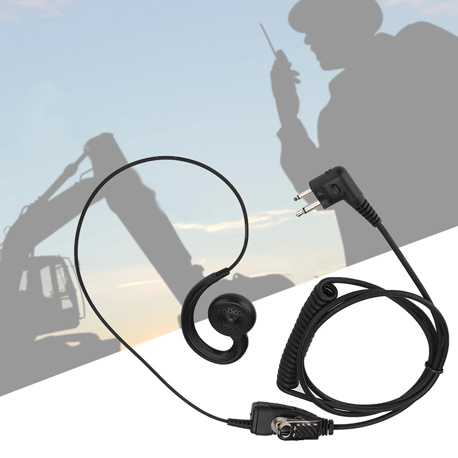ชุดหูฟังสีดํา AEH3000-M1A Walkie Talkie วิทยุสองทางชุดหูฟังสีดํา MIC สําหรับ Motorola Walkie Talkie ชุดหูฟังวิทยุชุดหูฟัง