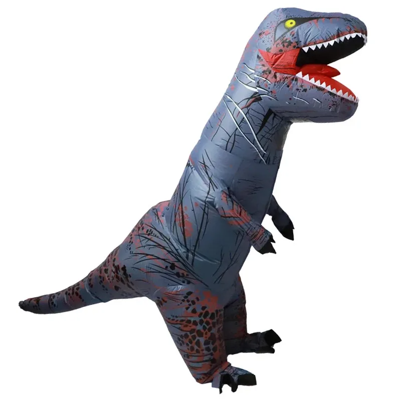 Kostum Tyrannosaurus Rex tiup CyAdult, pakaian cosplay Halloween, properti pesta perayaan festival, hadiah, set kostum