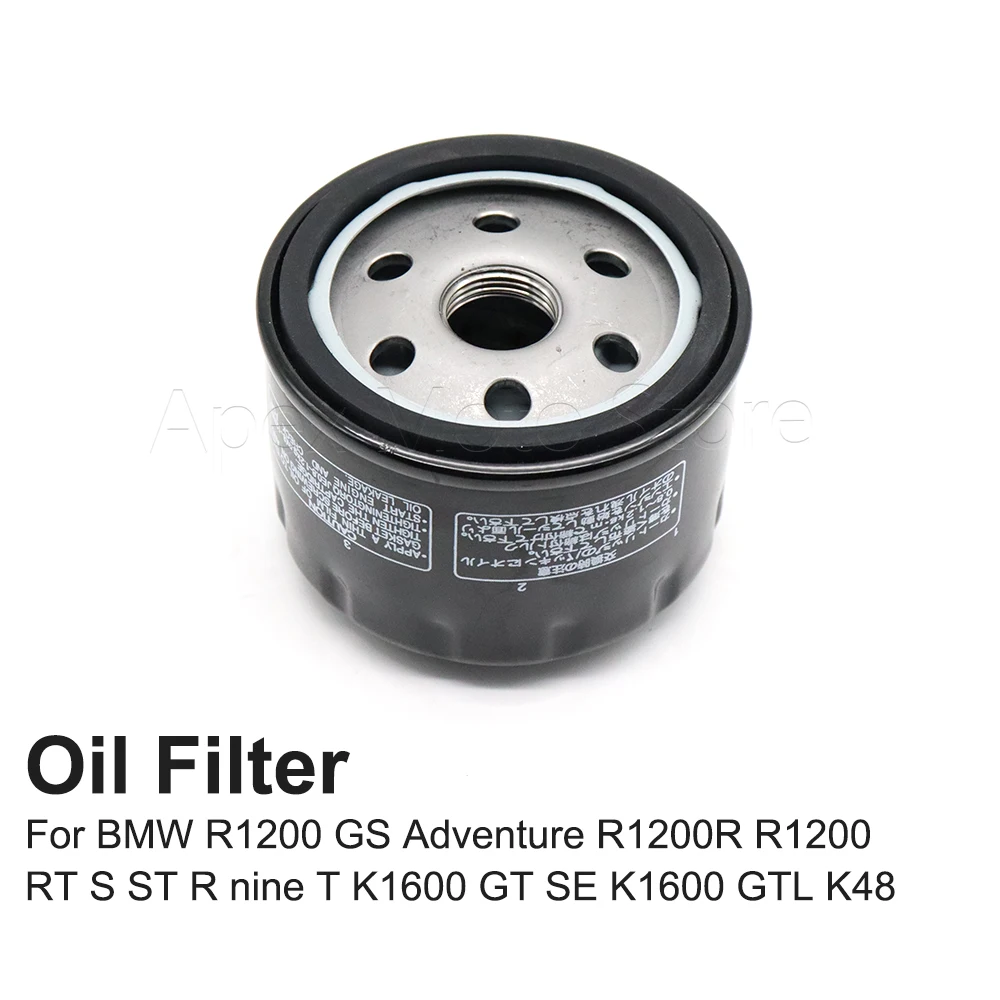 

Motorcycle Accessories Oil Filter For BMW R1200 GS Adventure R1200R R1200 RT S ST R nine T K1600 GT SE K1600 GTL K48
