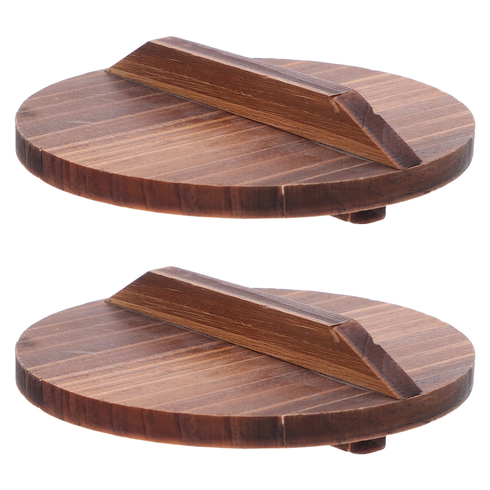 

2pcs Wooden Cup Lid Wood Mug Cover Protection Beverage Jar Seal Coffee Tea Warm Retention Easy Clean Lid