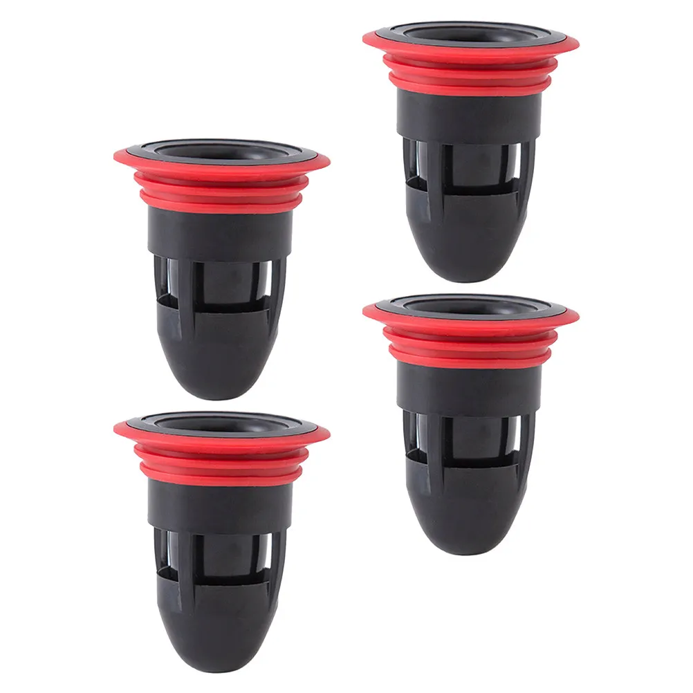 

Комплект из 4 силиконовых заглушек для напольного слива: защита от запаха, обратный клапан, нескользящие, износостойкие, для ванной и кухонной раковины