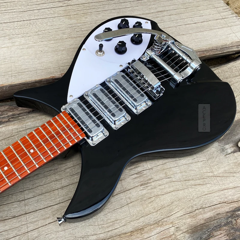 Tremolo Bridge 325 Electric Guitar,  Black Color, Free Shipping Guitarra гитара