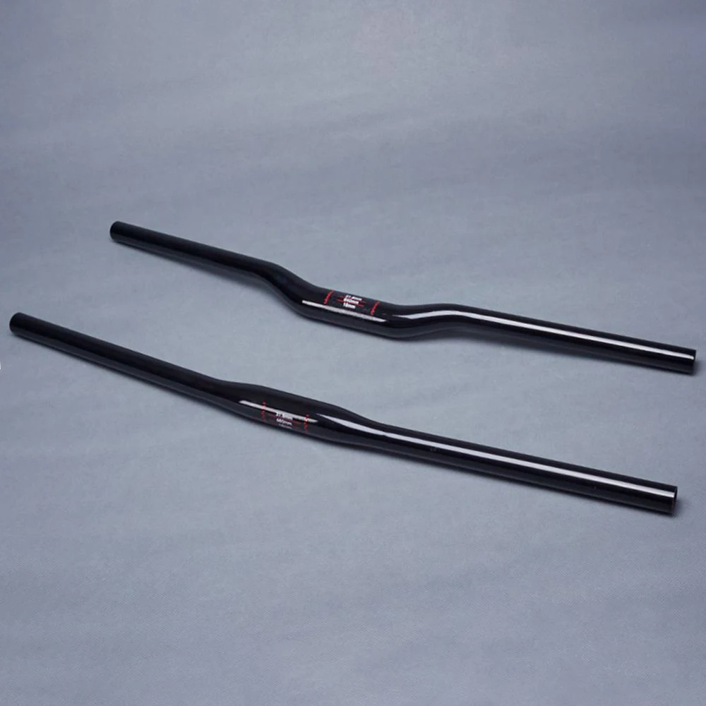 

Черный глянцевый руль из углеродного волокна UD, велосипедный руль MTB, подъемный/плоский руль для горного велосипеда, диаметр выноса 31,8 мм