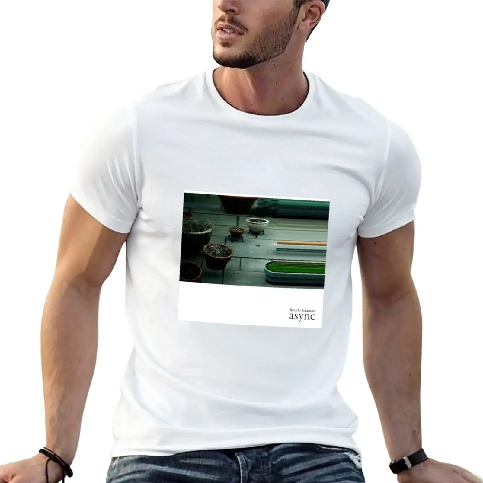 async T-Shirt aesthetic clothes oversized t shirts for men cotton