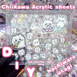 2 см Chiikawa Kawaii акриловый лист аниме мультфильм DIY брелок холодильник магнитная брошь PP зажим аксессуары материалы Hachiware