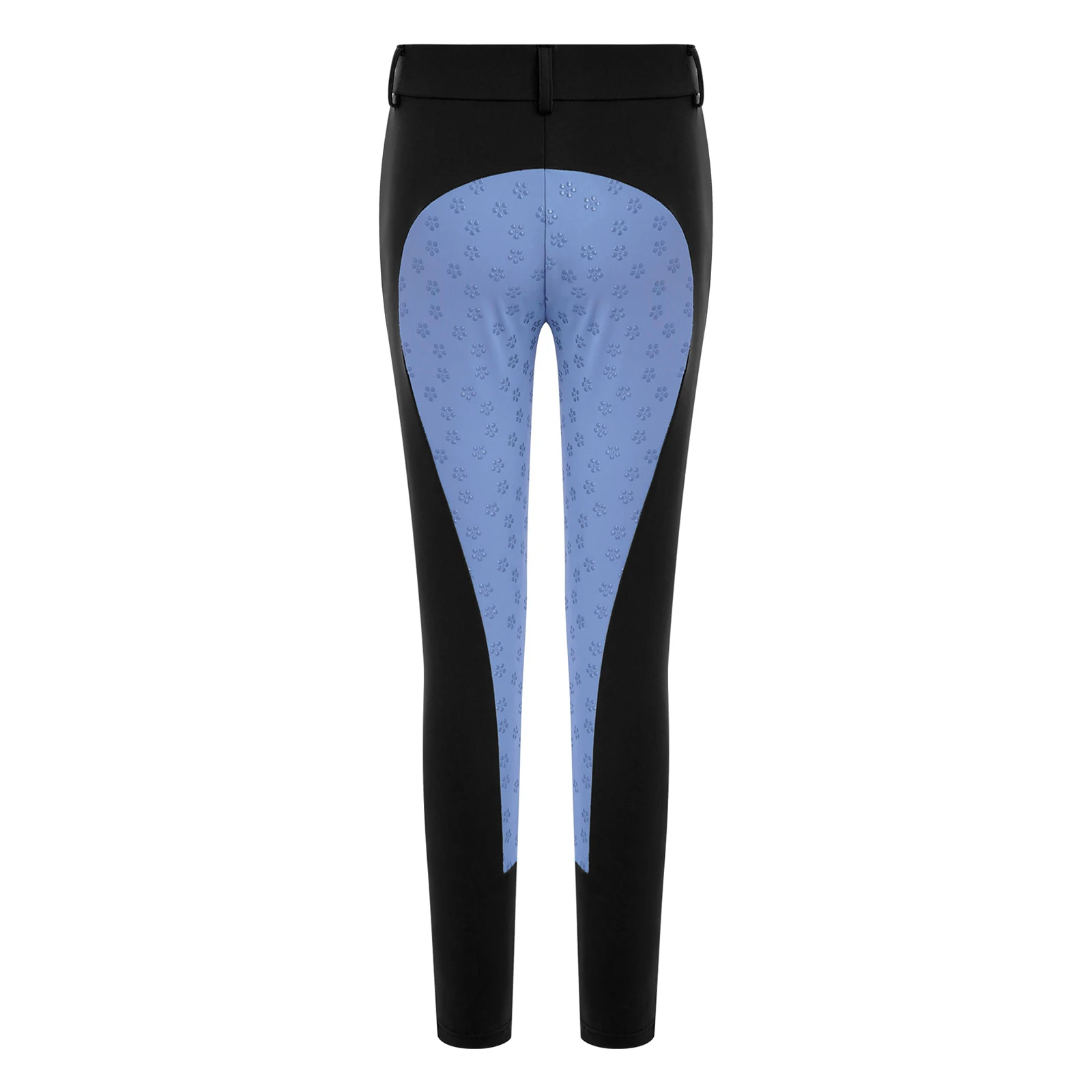 Kids Girls Riding Pants High Waist Horseback Tights Patchwork Horse Schooling Breeches