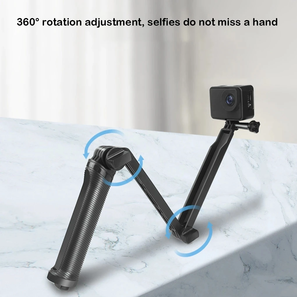 Экшн-камера для GoPro Hero 10 9, палка для селфи, регулируемая на 360° °   Поворотный удлинитель штатива Складной монопод с автоспуском
