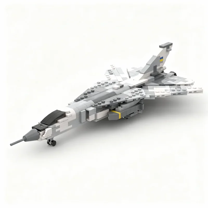 NEW 420PCS MOC Creative Model Ukranian Su 24 Fencer 1 72 Premium Display Assembly Building Blocks DIY Gift Collectible Blocks