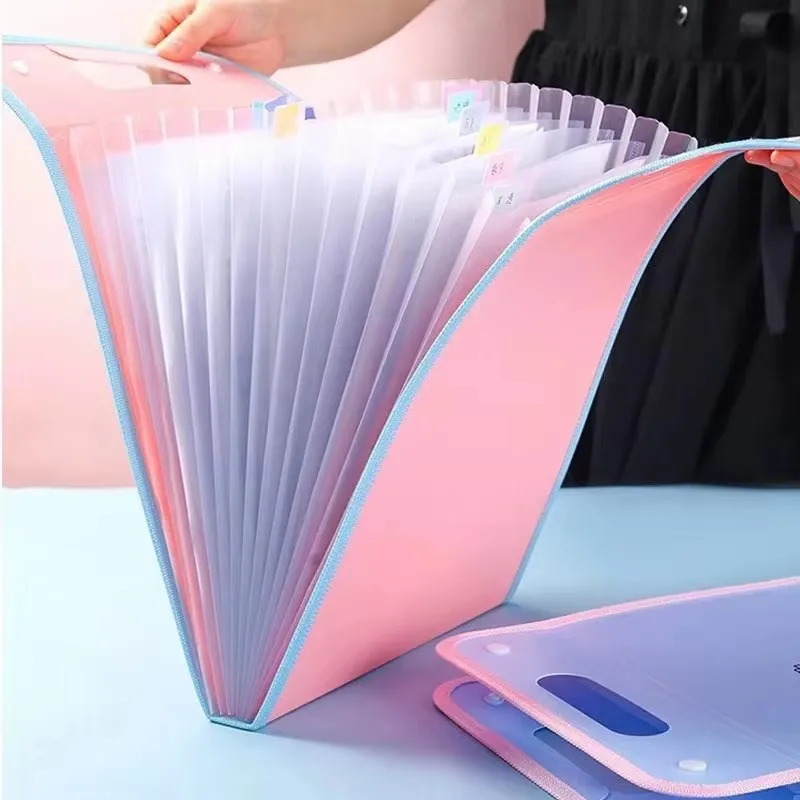 

2026 Desk File Folder Organizer Documents Holder Binder Paper Organizer School Stationery Office Filing A4 Paper Holder