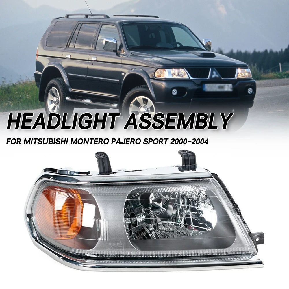 

For Mitsubishi Montero Pajero Sport 2000-2004 Front Bumper Head Light Headlamp Driving Headlight Turn Signal Light