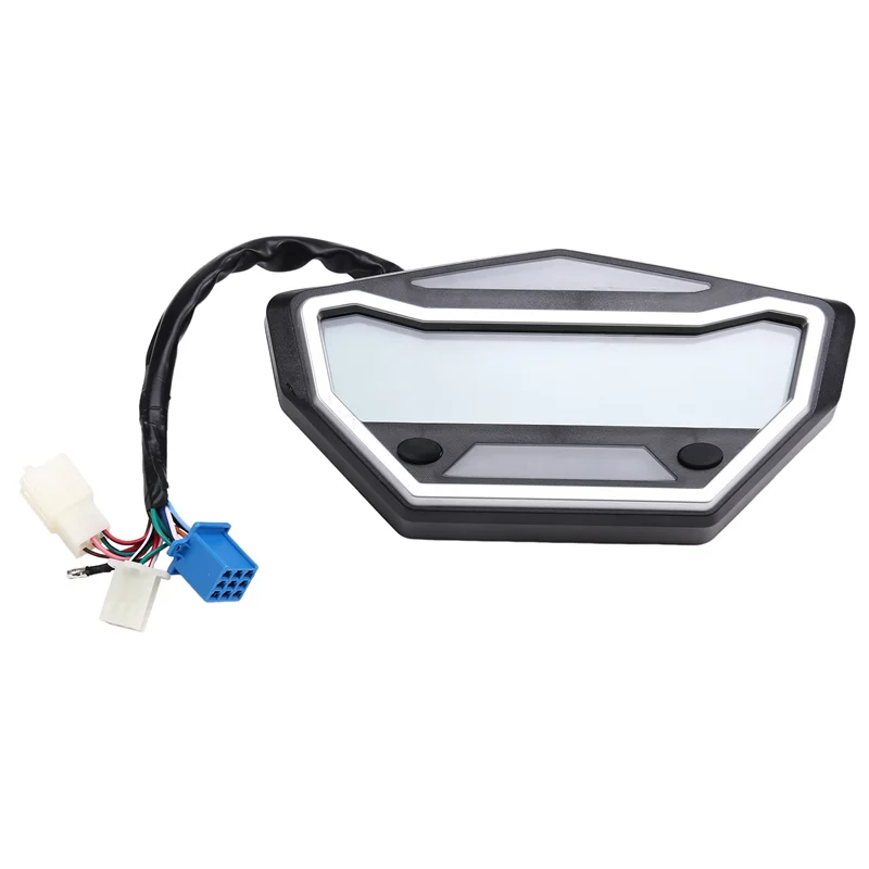 A03Z-New دراجة نارية تعديل مقياس قابل للتعديل 7-Colour HD شاشة الكريستال السائل عبر الدراجات الدراجة رمز متر عداد السرعة