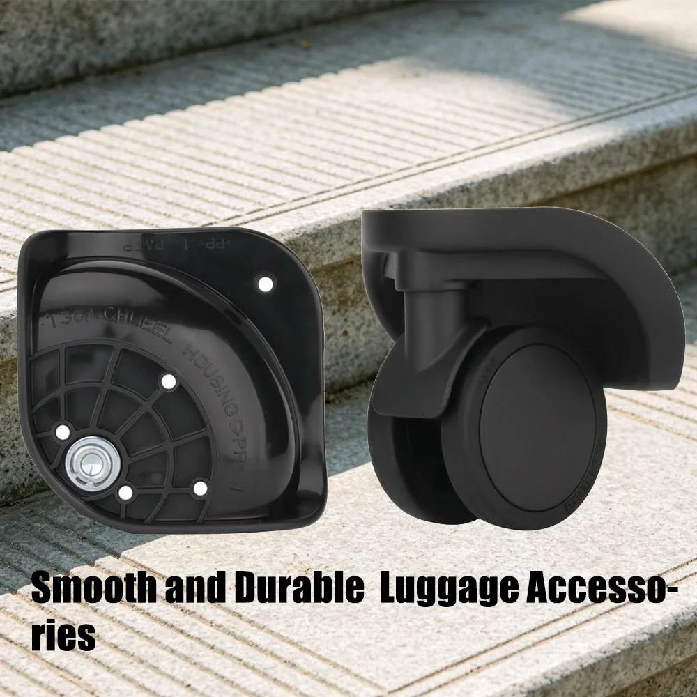Universal SJTOBOL T30A Luggage Spinner Replacement Wheels Silent Durable Wear Resistant Anti-Scratch Suitcase Casters 360° Smoo