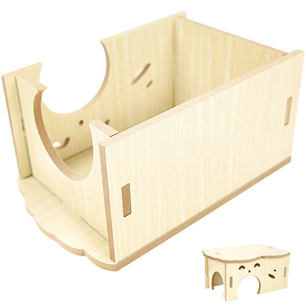 

Rat Trap Hamster Wooden Nest Rabbit Toys Guinea Pig Cabin Accessories Chinchilla