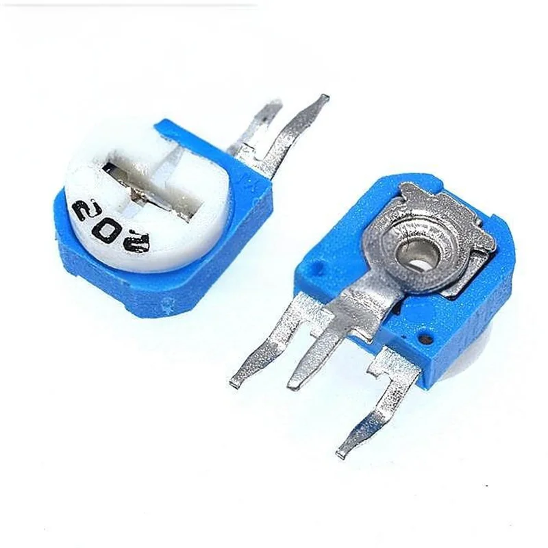 20pcs Vertical Trimmer Adjustable Potentiometers 100R~1M RM063 10K103 1K 2K 1M 20K 50K 100K Variable Resistors 200 500 102