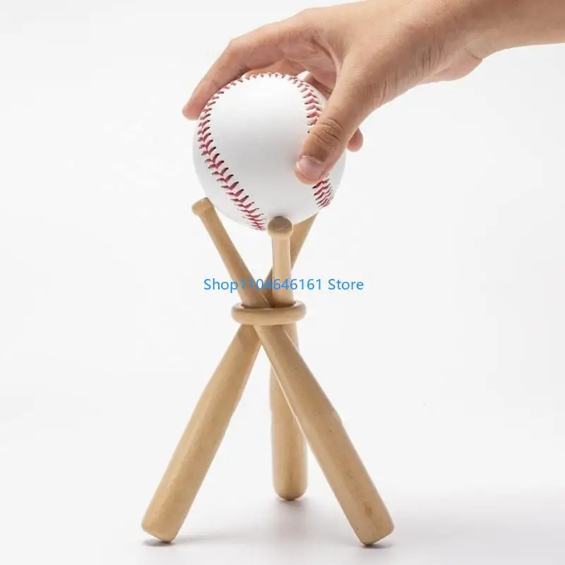 Baseball Holder with Baseball Bat, 3 Bat and Circles Baseball Display