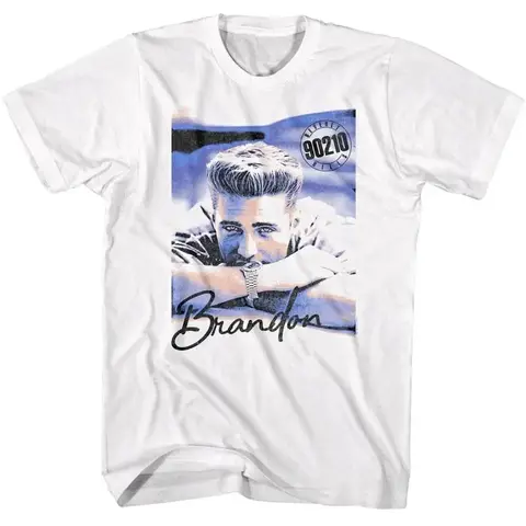 Beverly Hills 90210 Brandon Gaze Herren T Shirt vintage Washed fashion Top For Everyday Wear Versatile Stylish Casual Slightly