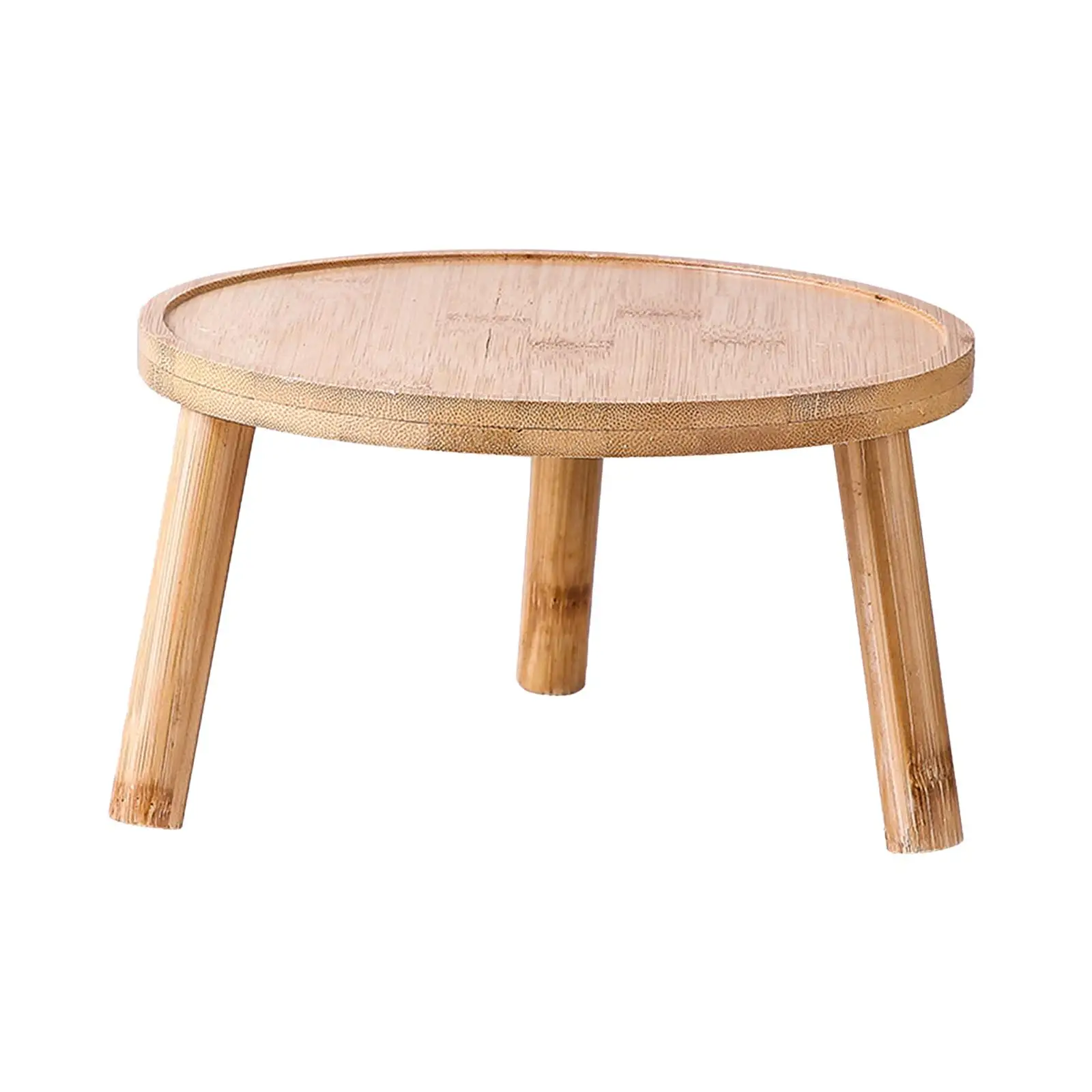 Wooden Stool Plant Stand Display Stand Decorative Flower Shelf Plant Stool for Garden Desktop Living Room Table Home Decoration