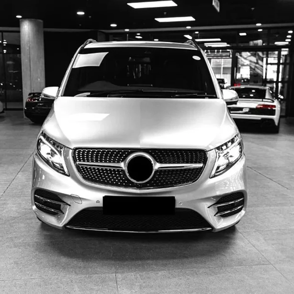 2015-2023 Diamond front grille bumper,suitable for Mercedes Benz Vito V W447,similar to V250 V300 V260 tuning body kit