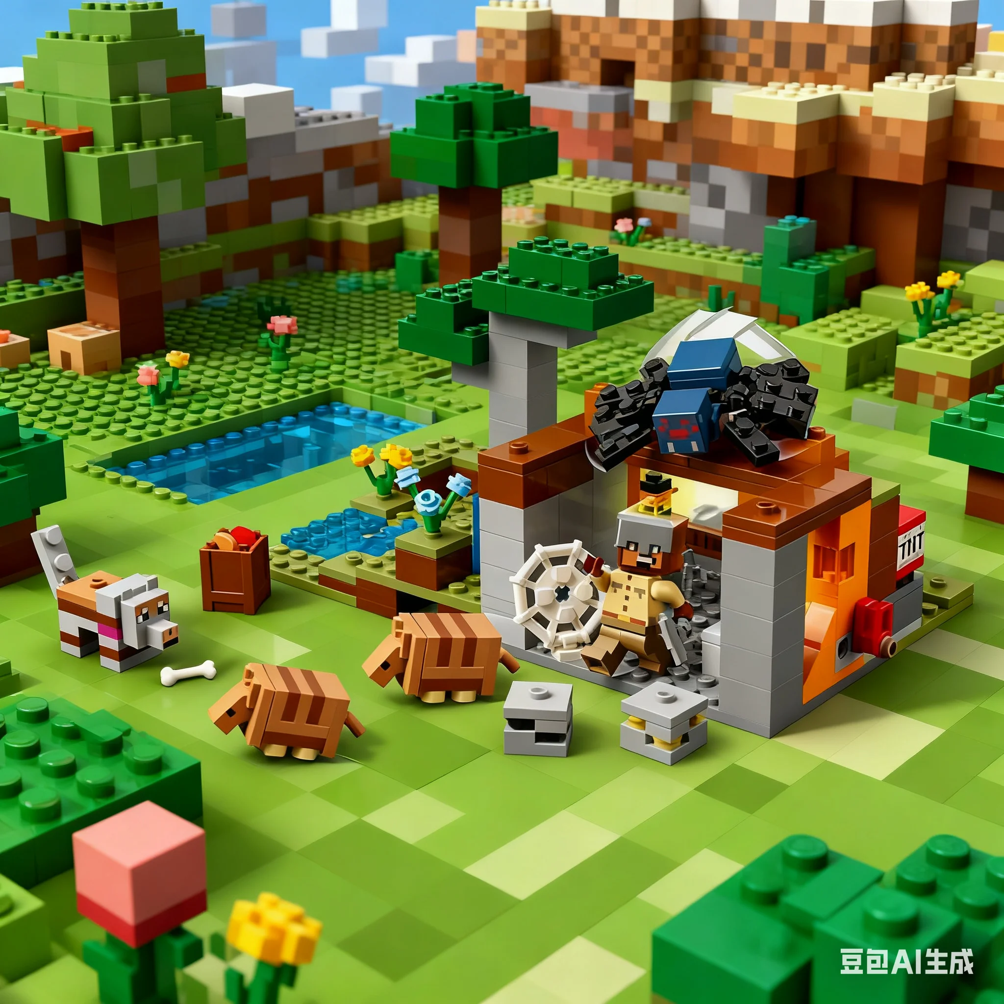 ليغو اللبنات سلسلة ماين كرافت 21271 21268 21270 21269 غرفة المحاكمة للأطفال اللبنات لعبة التجميع هدية