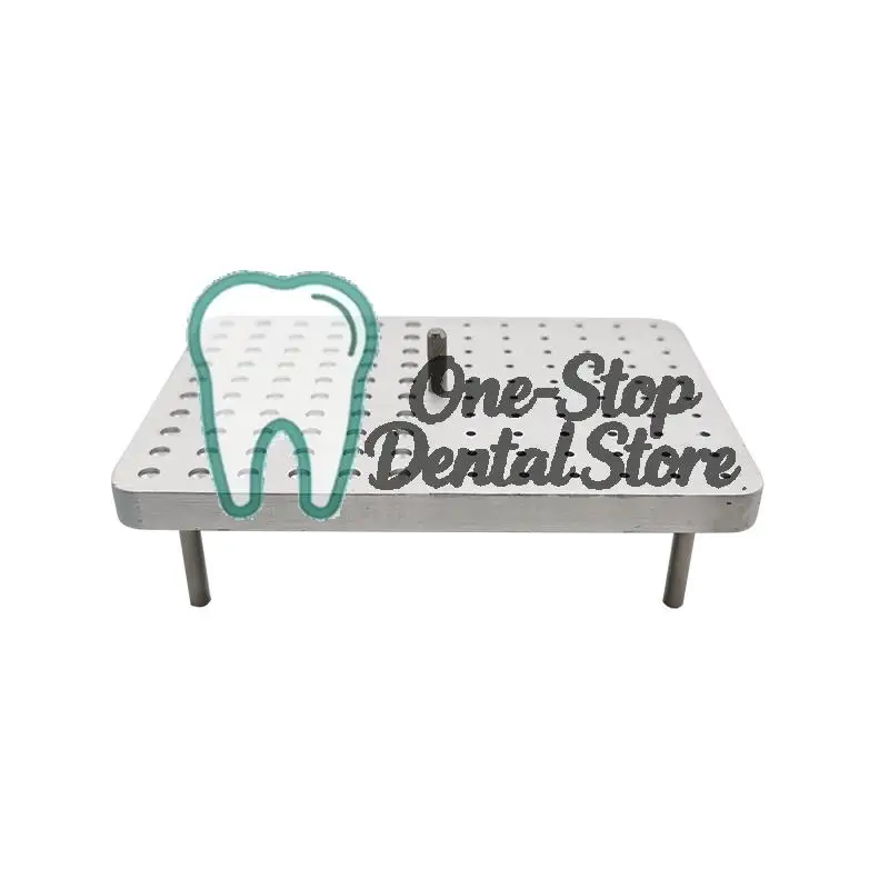 

120Holes Full Hole Endo Box Dental Diamond Bur Holder Disinfection Case for Autoclave Sterilizer Storage Burs Tools