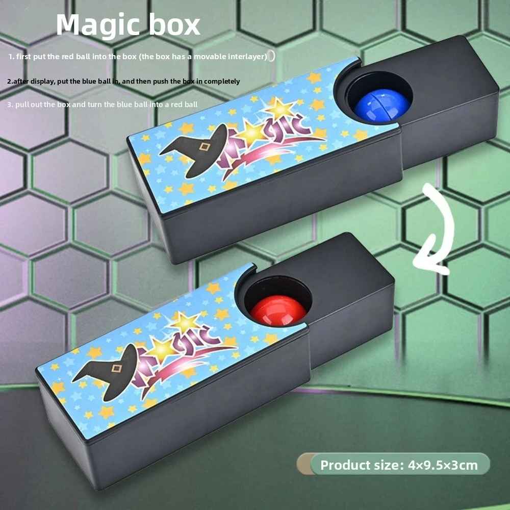 Cool Magic Purple Magic Box Trick Performance Mystery Magic Show Props Plastic Magic Show Magic Trick Props for Kids Teens