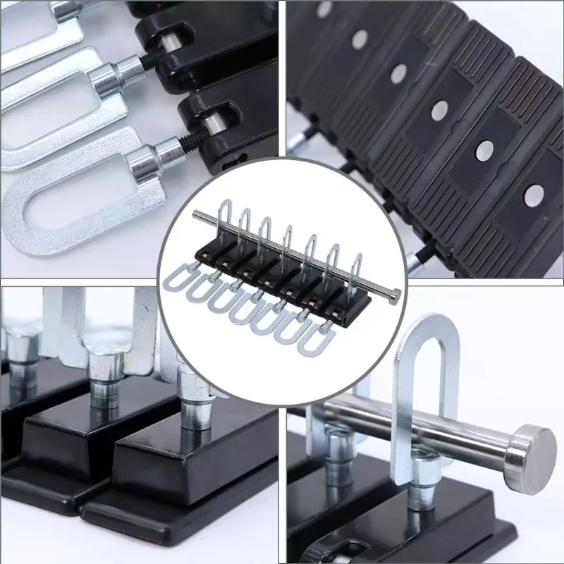 Car Dent Repair Chain Line Pulling Adapter Big Dent Repair Tabs Tool Kit Paintless Dent Removal Sheet Metal Data Recovery