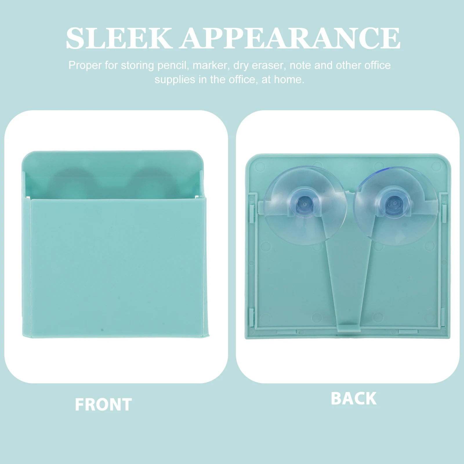 

4Pcs Suction Cup Pen Holder Durable Whiteboard Accessories Storage Organizer Stationery Container