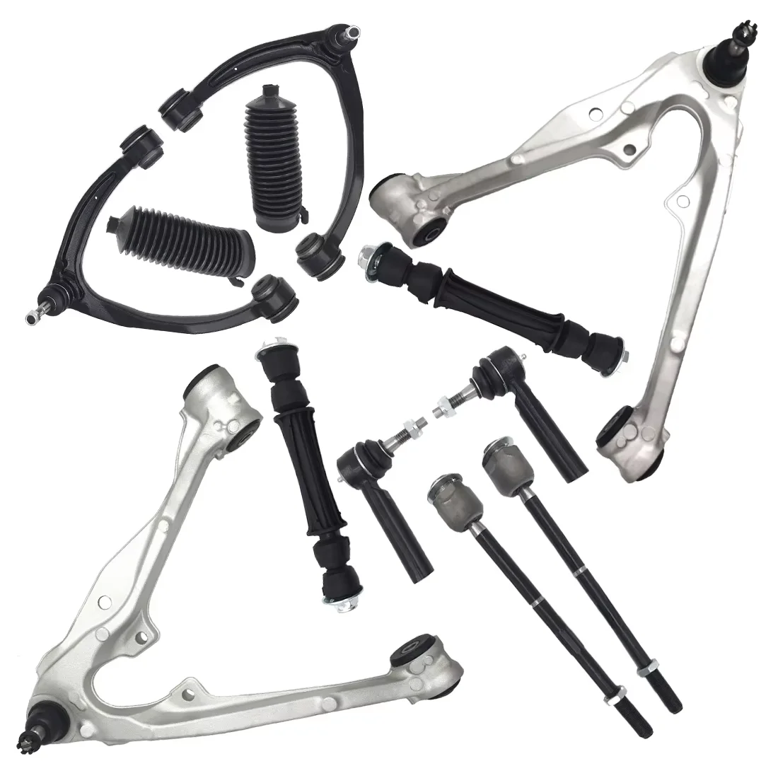 

AzbuStag 12Pcs Front Lower Upper Lh Rh Control Arm Suspension Kits for CADILLAC ESCALADE CHEVROLET AVALANCHE GMC YUKON 2007-2014