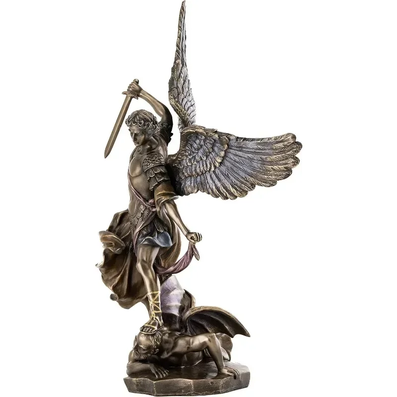 

Статуя tt — Майкл Архангел Небеса, снижающий Люцифер премиум-класса, холодная бронза — 14,5-дюймовая коллекционная фигурка ангела