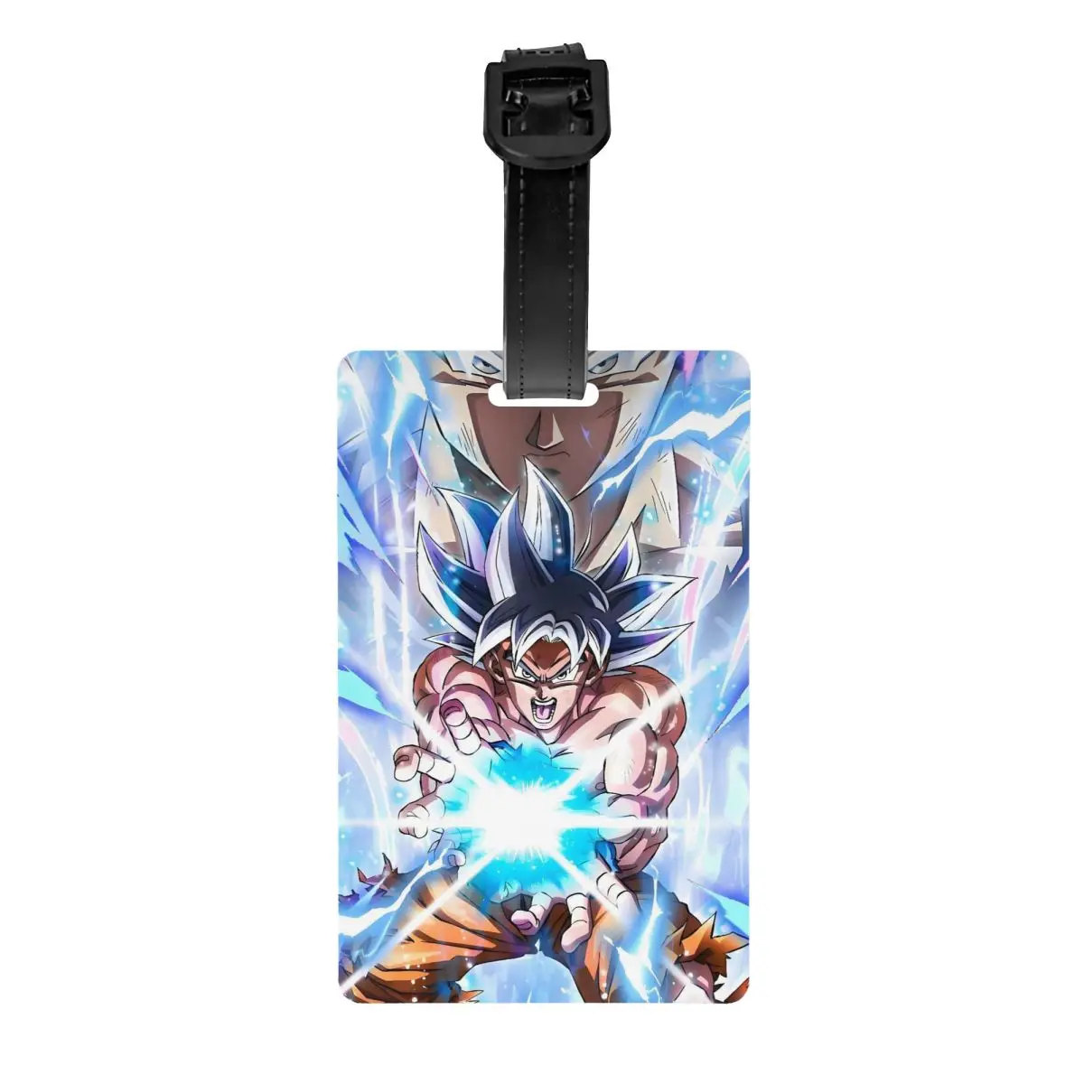 Étiquettes de bagage Manga de dessin animé végéta personnalisées pour valises, nouveauté mignonne, couverture de confidentialité, nom, carte d'identité
