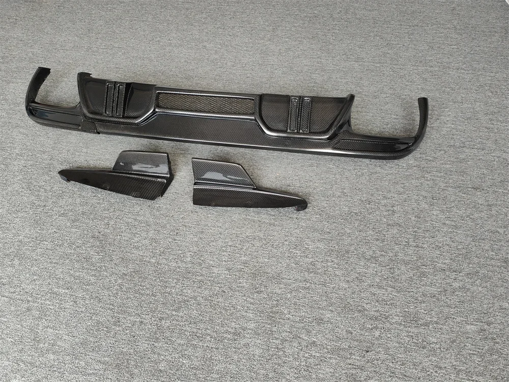 LD Design Style X5M Carbon Fiber Rear Diffuser Body Kit for F95 X5M Rear Bumper Lower Lip Diffuser Splitter Spoiler