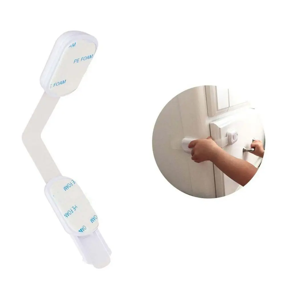 4 個/10 個自己粘着チャイルドセーフティロック安全保護開口部防止保護ロック耐久性のある窓ドアストッパー引き出し