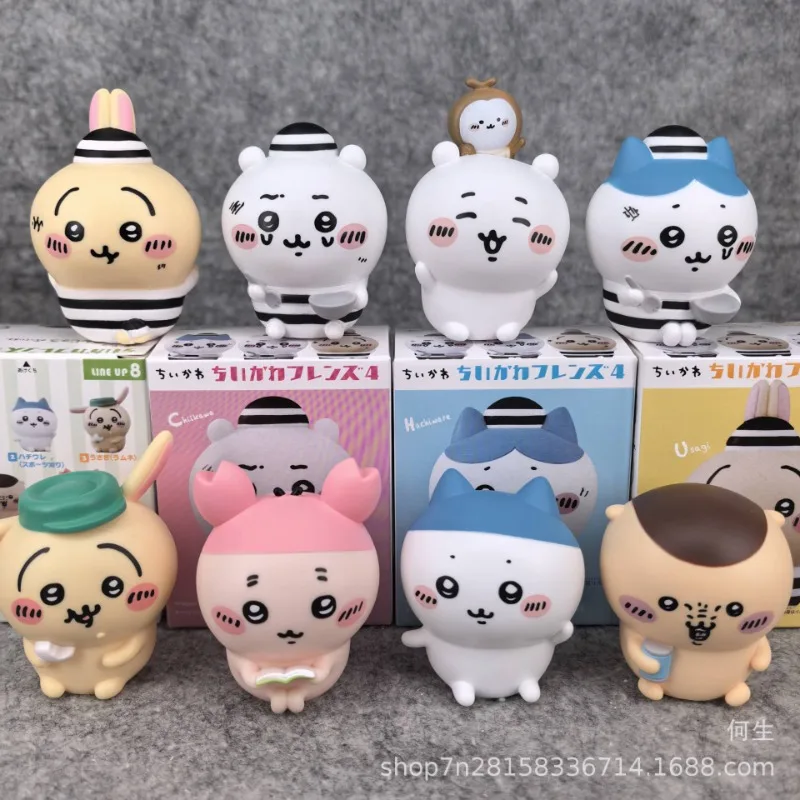 

8 шт./компл. Chiikawa милый кролик мини-фигурка слепая коробка игрушки Kawaii Animal Series куклы подарки собирать украшения