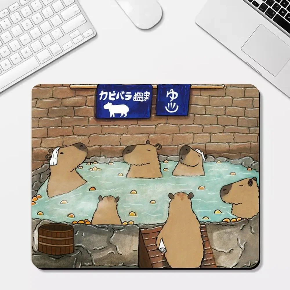 Capybara Mousepad 25x29cm Small Table Mat Student Mousepad Computer Keyboard Pad Games Pad Desk Mat for PC Gamer Mousemat