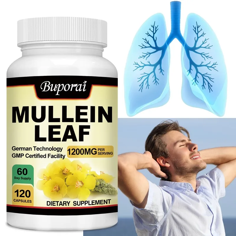 

Mullein Leaf - Helps with Lung Function, Nervous System and Bronchial Health, Relieves Headaches and Coughs