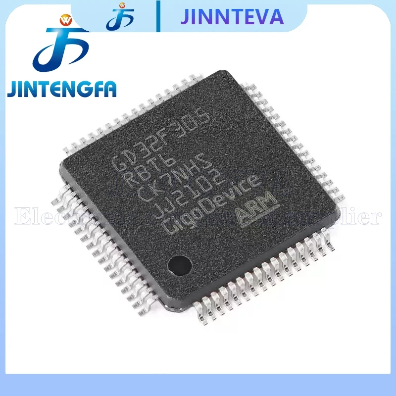 2PCS New Original GD32F305RBT6 LQFP-64 32 Bit Microcontroller Chip MCU IC Controller