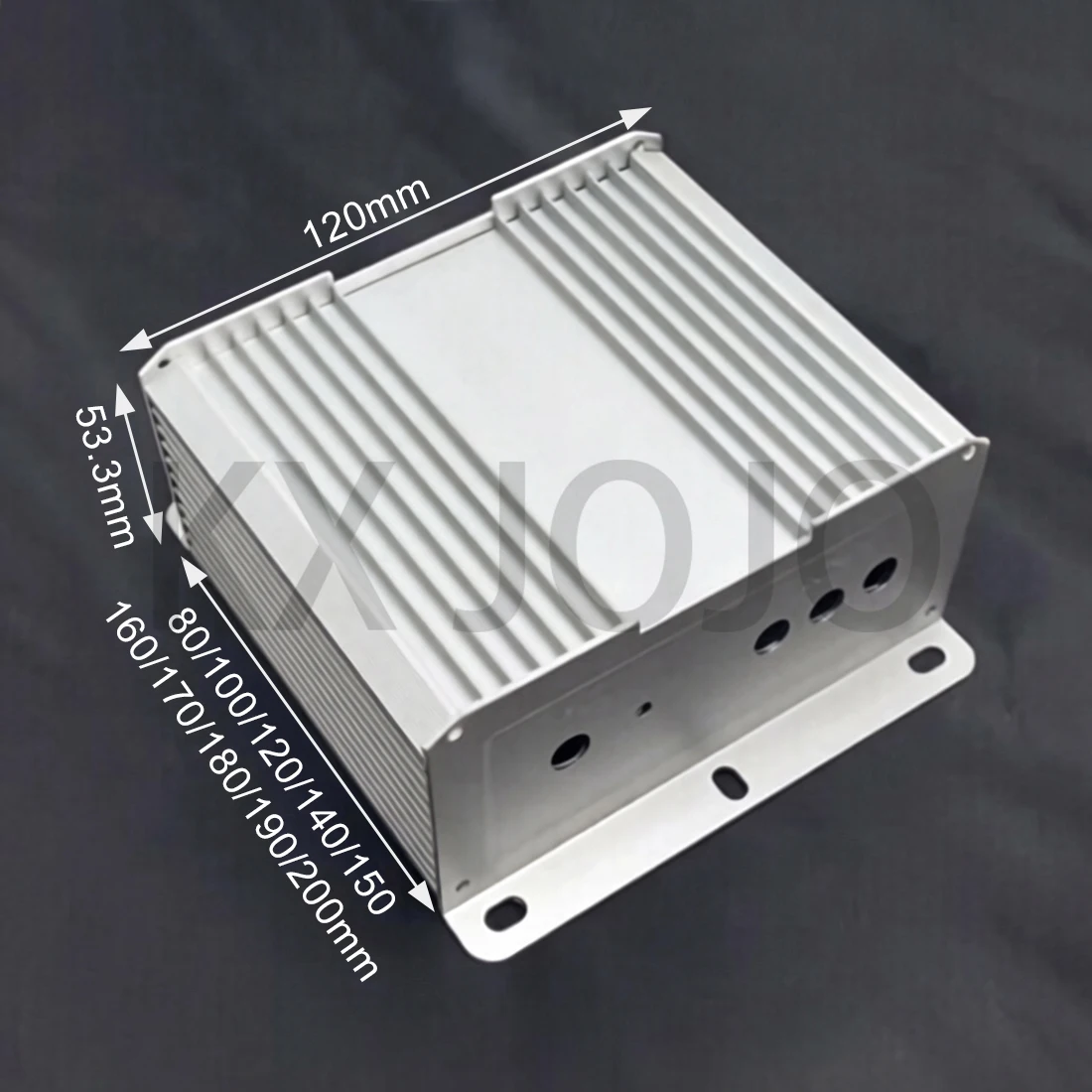 Aluminum Enclosure 120*53.3*80/100/120/140/150mm Split Case Silver Waterproof Box Electronic Shell