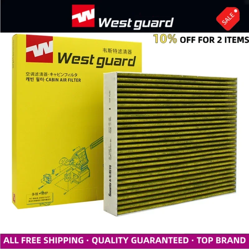 

WESTGUARD Activated Carbon Air Cabin Filter For Ford GALAXY III CK MONDEO V S-MAX CJ, WA6 EDGE 2.0 2015-2018 CUK28001 MK9340P