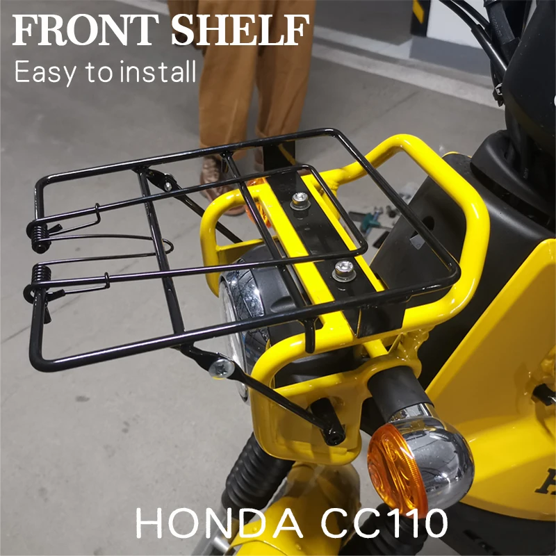 Honda CC110 CC50 JA45 Vehicle Front Shelf Storage Rack Bent Beam Motorcycle Modified Parts Accessories Cross Cub Better Quality