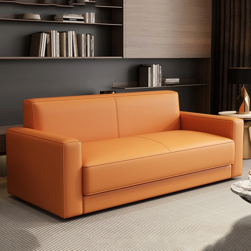 

Minimalist Conference Living Room Sofas Floor Leather Love Seat Couch Living Room Sofas Designer Corner Divano Home Furniture