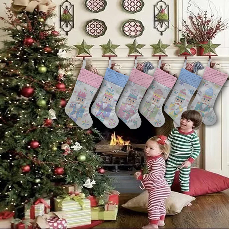 

Christmas Decorations Walnut Hanging Ornaments Set with Socks Gift Bags for Tree Festive Xmas Home Decor for Family Party Gift