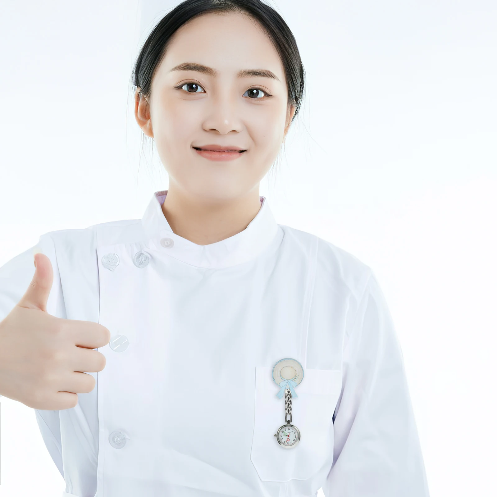 

Luminous Nurse Watch Metal Night Glow Hanging Chest Watches for Women Doctors Nurses Accessories Portable Design Long Lasting