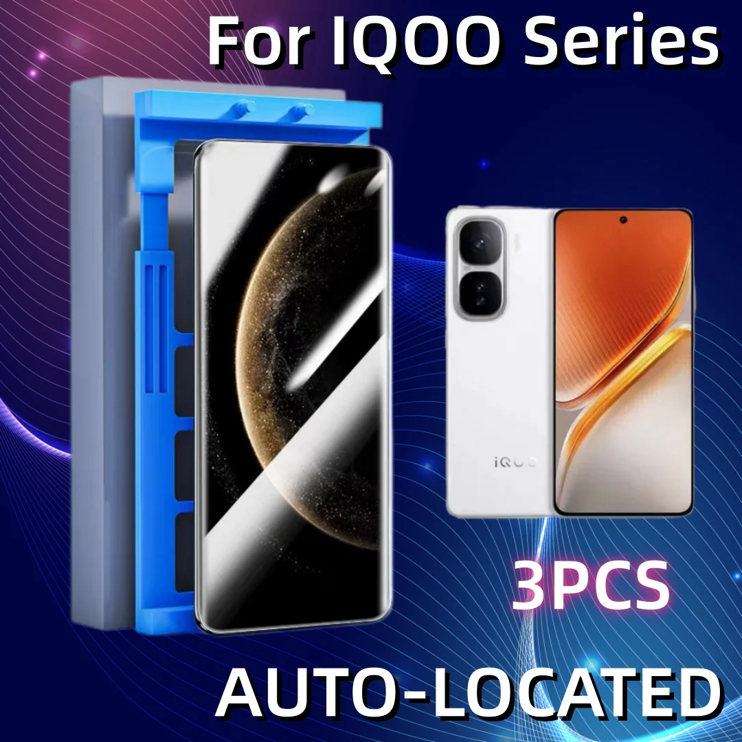 

3Pcs For iQOO 12 Pro 11 10 9 5 8 Pro iQ00 Explosion-proof Screen Protector Protective With Install Kit Not Tempered Glass